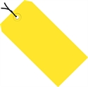 Picture of 2 3/4" x 1 3/8" Yellow 13 Pt. Shipping Tags - Pre-Strung