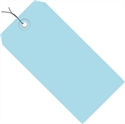 Picture of 2 3/4" x 1 3/8" Light Blue 13 Pt. Shipping Tags - Pre-Wired