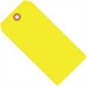 Picture of 3 1/4" x 1 5/8" Fluorescent Yellow 13 Pt. Shipping Tags