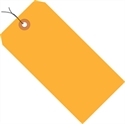 Picture of 2 3/4" x 1 3/8" Fluorescent Orange 13 Pt. Shipping Tags - Pre-Wired