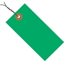 Picture of 2 3/4" x 1 3/8" Green Tyvek® Pre-Wired Shipping Tag