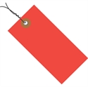 Picture of 2 3/4" x 1 3/8" Red Tyvek® Pre-Wired Shipping Tag