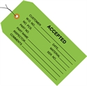 Picture of 4 3/4" x 2 3/8" - "Accepted (Green)" Inspection Tags - Pre-Wired