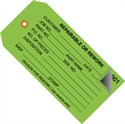 Picture of 4 3/4" x 2 3/8" - "Repairable or Rework" Inspection Tags 2 Part - Numbered 001 - 499