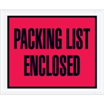 Picture for category 4 1/2" x 5 1/2" Red-"Packing List Enclosed" Envelopes