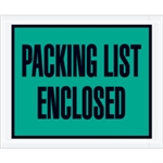 Picture for category 4 1/2" x 5 1/2" Green-"Packing List Enclosed" Envelopes