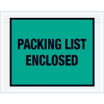 Picture for category <p>Pressure sensitive packing list envelopes secure and protect documents that are attached to the outside of shipments.</p>
<ul>
<li>Full face, colored Packing List Envelopes are pre-printed with "Packing List Enclosed" on heavy 2 Mil poly.</li>
<li>Hot melt adhesive backing provides strong adhesion to paper and corrugated products.</li>
<li>Envelopes open along the first dimension.</li>
<li>1000 per case.</li>
</ul>