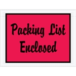 Picture for category <p>Pressure sensitive packing list envelopes secure and protect documents that are attached to the outside of shipments.</p>
<ul>
<li>Full face, colored Packing List Envelopes are pre-printed with "Packing List Enclosed" in script font on heavy 2 Mil poly.</li>
<li>Hot melt adhesive backing provides strong adhesion to paper and corrugated products.</li>
<li>Envelopes open along the first dimension.</li>
<li>1000 per case.</li>
</ul>