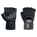 Picture of Mesh Material Handling Fingerless Gloves w/ Wrist Strap - Medium