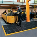 Picture of 26" x 40" Black/Yellow Safety Drainage Mat