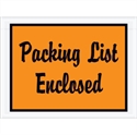 Picture of 4 1/2" x 6" Orange "Packing List Enclosed" Envelopes