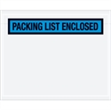 Picture of 4 1/2" x 5 1/2" Blue "Packing List Enclosed" Envelopes
