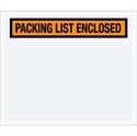 Picture of 6 1/2" x 5" Orange "Packing List Enclosed" Envelopes