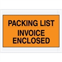 Picture of 7" x 10" Orange "Packing List/Invoice Enclosed" Envelopes