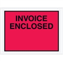 Picture of 4 1/2" x 6" Red "Invoice Enclosed" Envelopes