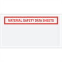 Picture of 5 1/2" x 10" "Material Safety Data Sheets" Envelopes