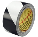 Picture of 2" x 36 yds. Black/White 3M - 5700 Striped Vinyl Tape