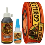 Gorilla Adhesives Picture for category <p>An incredibly strong adhesive for the toughest jobs.<br />Tape - Thick, heavy-duty tape for extreme applications and rough surfaces.<br />Glue - Bonds wood, stone, metal, fiberglass and more.<br />Super Glue - Bonds just about everything and dries in 30-60 seconds.</p>