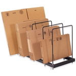 Carton Stands Picture for category <p>Use these <strong>Carton Stands</strong> to keep work stations neat and organized.<br />Dividers hold various size <strong><a title="folding cartons" href="http://www.usapackaging.net/p/1816/1-12-x-1-12-x-2-14-kraft-reverse-tuck-folding-cartons">cartons</a> </strong>upright for easy dispensing.<br />All steel support frame with black powder coat finish.<br />Mobile stands can easily be moved from station to station.<br />Optional set of 4 casters (stock number WS1001) sold separately.</p>