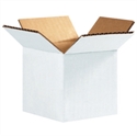 Picture of 4" x 4" x 4" White Corrugated Boxes