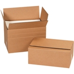 Picture for category <p>These cartons offer the benefits of having many box sizes in your inventory without using up valuable storage space.<br />Multi-depth style cartons are scored at intervals on the sides of the box.<br />To obtain the desired size container, simply cut down to the height wanted. No need for a special carton-sizing tool.<br />Manufactured from 200#/ECT-32 kraft corrugated.<br />Cartons are sold in bundle quantities and ship flat to save on storage space and shipping.</p>