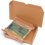 Korrvu® Retention Packaging Picture for category <p>This <strong>Retention Packaging System</strong> holds product securely within its proprietary <strong>retention frame</strong> and revolutionary film membrane.<br />Provides engineered protection for a wide range of applications.<br />Elastomeric film safely entraps the product while providing excellent visibility and product display.<br />The side flaps fold upward, loosening the film and forming an insertion pocket for product loading.<br />The side flaps are then folded down to tighten the retention film and hold the product securely in place.<br />The finished package is then easily inserted into the carton and is ready for shipment.<br />Includes inner assembly and <strong>outer packaging</strong>.<br />Ships and stores flat to save space.</p>