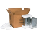 Picture of 16 3/8" x 11 3/8" x 12 3/8" 4 - 1 Gallon F-Style Shipper Kit