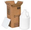 Picture of 6" x 6" x 12 3/4" 1 - 1 Gallon Plastic Jug Shipper Kit
