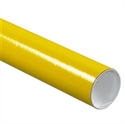 Picture of 3" x 12" Yellow Mailing Tubes with Caps