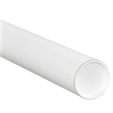 Picture of 3" x 6" White Mailing Tubes with Caps