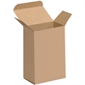 Picture of 4" x 2 1/2" x 6" Kraft Reverse Tuck Folding Cartons