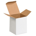 Picture of 3" x 3" x 4" White Reverse Tuck Folding Cartons