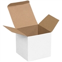 Picture of 4" x 4" x 4" White Reverse Tuck Folding Cartons