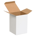 Picture of 4" x 4" x 6" White Reverse Tuck Folding Cartons