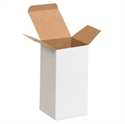 Picture of 4" x 4" x 8" White Reverse Tuck Folding Cartons