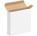 Picture of 6" x 1 1/2" x 6" White Reverse Tuck Folding Cartons
