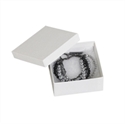 Picture of 3 1/2" x 3 1/2" x 1 1/2" White Jewelry Boxes