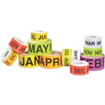 Picture for category Pre-Printed Inventory Labels - Months of the Year - Rectangles