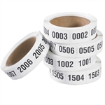 Picture for category <p>Number products, inventory or skids.</p>
<ul>
<li>Pressure-sensitive white labels with bold, black 1/2" numbers.</li>
</ul>