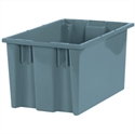 Picture of 16" x 10" x 8 7/8" Gray Stack & Nest Containers