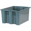 Picture of 17" x 14 1/2" x 9 7/8" Gray Stack & Nest Containers