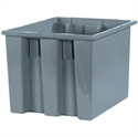 Picture of 17" x 14 1/2" x 12 7/8" Gray Stack & Nest Containers