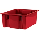 Picture of 20 7/8" x 18 1/4" x 9 7/8" Red Stack & Nest Containers