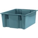 Picture of 20 7/8" x 18 1/4" x 9 7/8" Gray Stack & Nest Containers