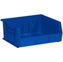 Picture of 10 7/8" x 11" x 5" Blue Plastic Stack & Hang Bin Boxes