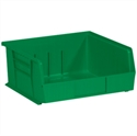 Picture of 10 7/8" x 11" x 5" Green Plastic Stack & Hang Bin Boxes