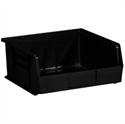 Picture of 10 7/8" x 11" x 5" Black Plastic Stack & Hang Bin Boxes