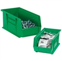 Picture of 14 3/4" x 5 1/2" x 5" Green Plastic Stack & Hang Bin Boxes
