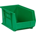 Picture of 14 3/4" x 8 1/4" x 7" Green Plastic Stack & Hang Bin Boxes