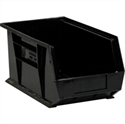 Picture of 14 3/4" x 8 1/4" x 7" Black Plastic Stack & Hang Bin Boxes